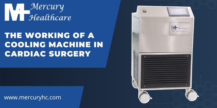 The working of a cooling machine in cardiac surgery